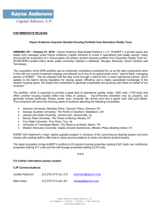 PRESS RELEASE - Kayne Anderson Capital Advisors, LP