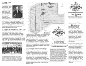 Building the Federal City - Historic Congressional Cemetery