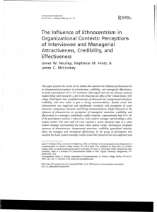 The Influence of Ethnocentrism in Organizational Contexts