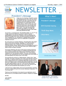 NEWSLETTER - La Providencia Guild