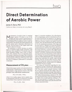 Direct Determination of Aerobic P-ower