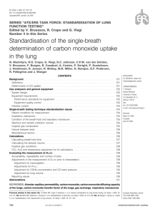 Standardisation of the single-breath determination of carbon
