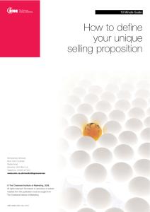 How to define your unique selling proposition