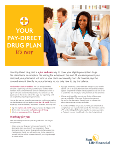 Your PaY-Direct Drug Plan It's easy