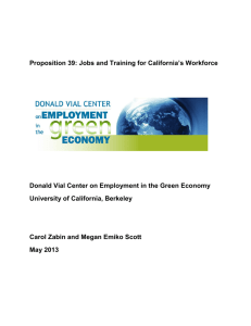 Proposition 39 - Institute for Research on Labor and Employment