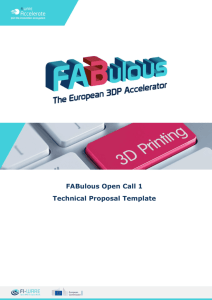 FABulous Open Call 1 Technical Proposal Template