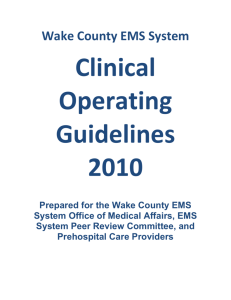 Wake County EMS System - Wake County Government