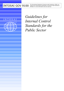 Guidelines for Internal Control Standards for the Public Sector