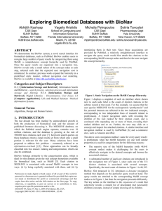 Exploring Biomedical Databases with BioNav