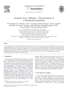 Gorham's Cave, Gibraltar—The persistence of a Neanderthal