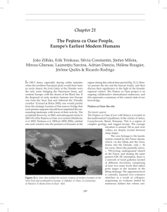 The Peştera cu Oase People, Europe's Earliest Modern Humans