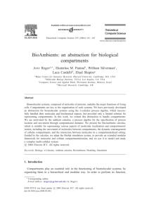 BioAmbients: an abstraction for biological compartments