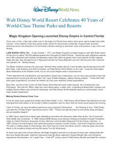 Walt Disney World Resort Celebrates 40 Years of World