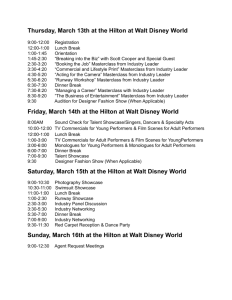 Friday, March 14th at the Hilton at Walt Disney World