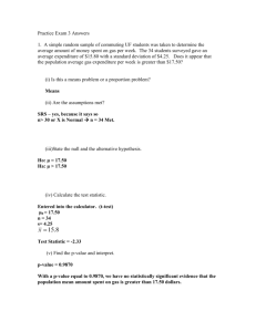 Practice Exam 4 - University of Florida