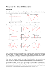 Analysis of Non-Sinusoidal Waveforms