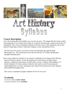 Course Description Textbooks - AP Art History 2008-09