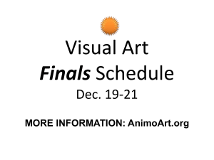 Digital Art Final Schedule