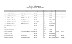 Secondary Schools Information