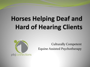 Deaf & Hard of Hearing Clients