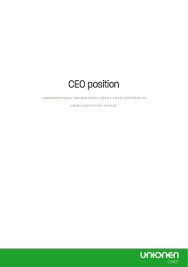 CEO position