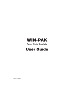 WIN-PAK - Honeywell Access Systems