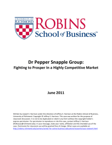 Dr Pepper Snapple Group - Robins School of Business