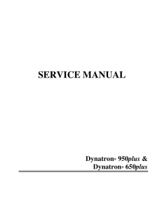 service manual - ERS Biomedical