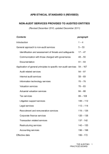 APB ETHICAL STANDARD 5 (REVISED) NON