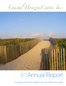 Annual Report - Coastal Horizons Center, Inc.