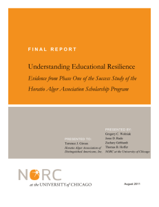 Understanding Educational Resilience - Final Report