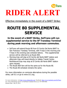 ROUTE 80 SUPPLEMENTAL SERVICE