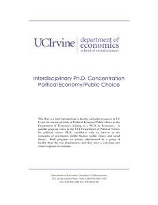 Interdisciplinary Concentration in Political Economy