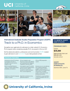 Track to a Ph.D. in Economics