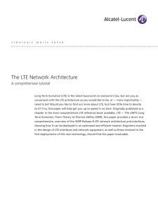 The LTE Network Architecture
