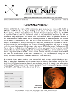 Coal Sack Newsletter December 2012