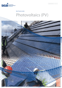 Best Practice Guide - Photovoltaics (PV)