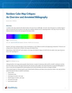 Rainbow Color Map Critiques: An Overview and