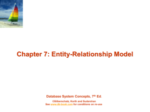 Chapter 7: Entity-Relationship Model