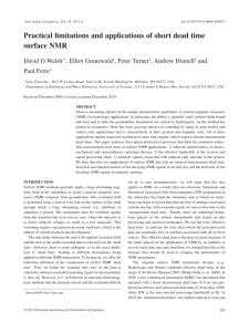 Practical limitations and applications of short dead time surface NMR