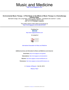 Environmental Music Therapy - the Jeffrey Frank Wacks Memorial