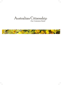 Australian Citizenship - Our Common Bond