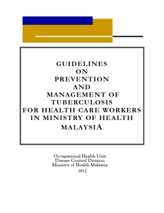 Guideline on Prevention And Management of Tuberculosis For