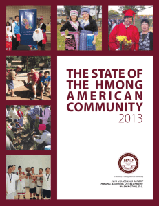 the state of the hmong american community 2013