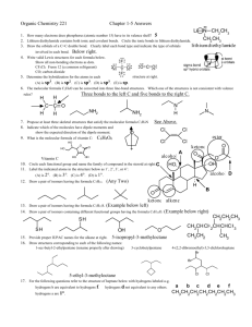 Organic Chemistry 221 Chapter 1-5 Answers Three bonds to the left
