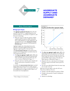 7 AGGREGATE SUPPLY AND AGGREGATE DEMAND*