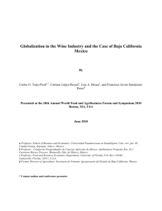 Globalization in the Wine Industry and the Case of Baja California