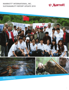 Marriott Sustainability Report Update 2010