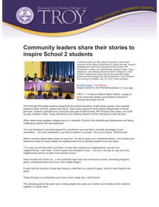 Community leaders share their stories to inspire School 2 students
