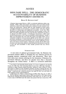The Democratic Accountability of Business Improvement Districts